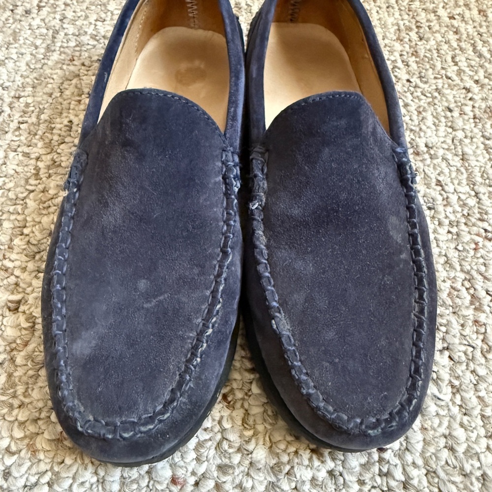 Eddie Bauer Blue Suede Loafers